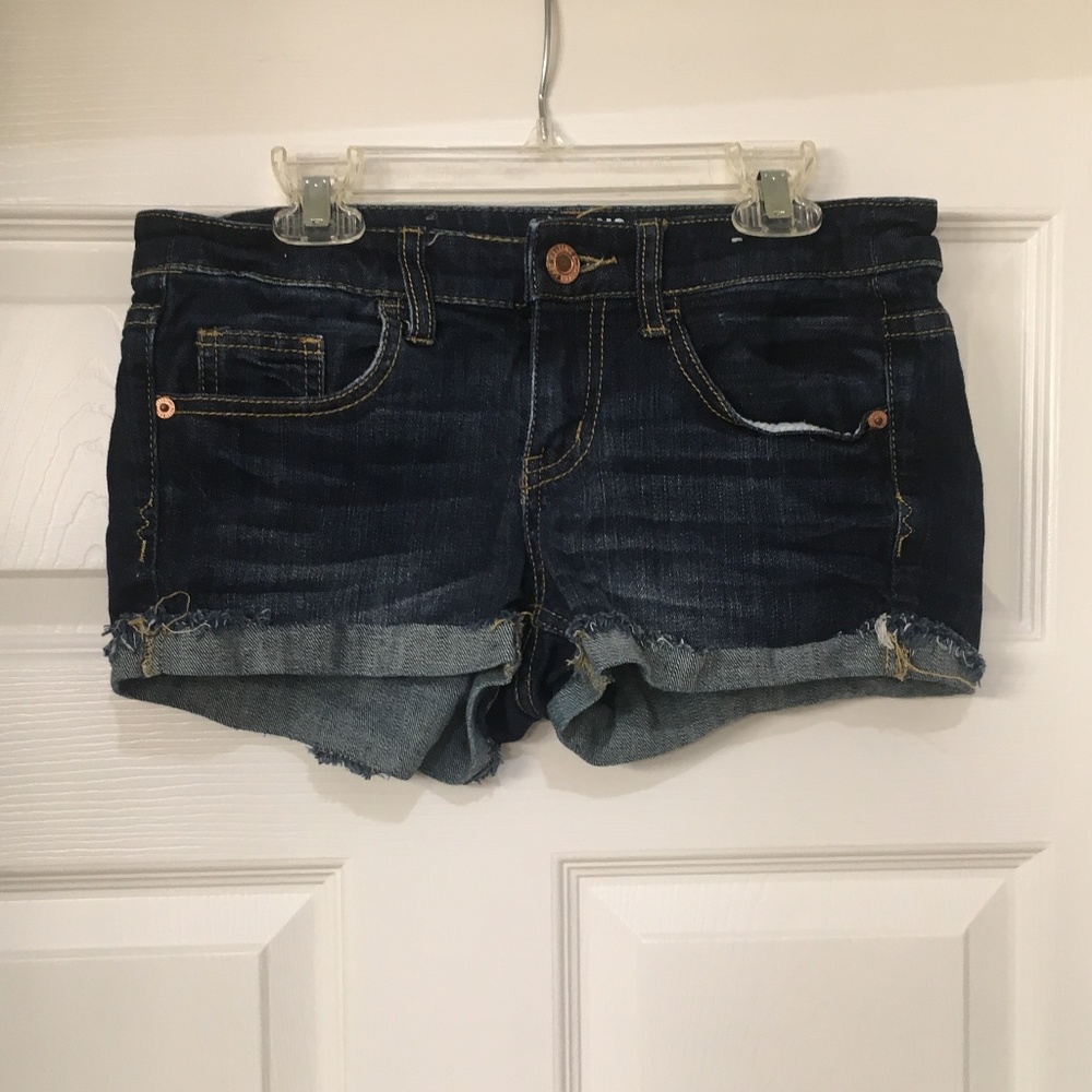 Dark Wash Denim Shorts